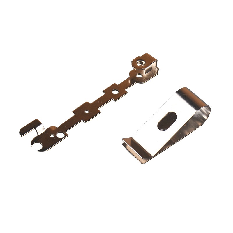 Customized Nickel Plated Brass Lamp Clips Sheet Metal Stamping Parts