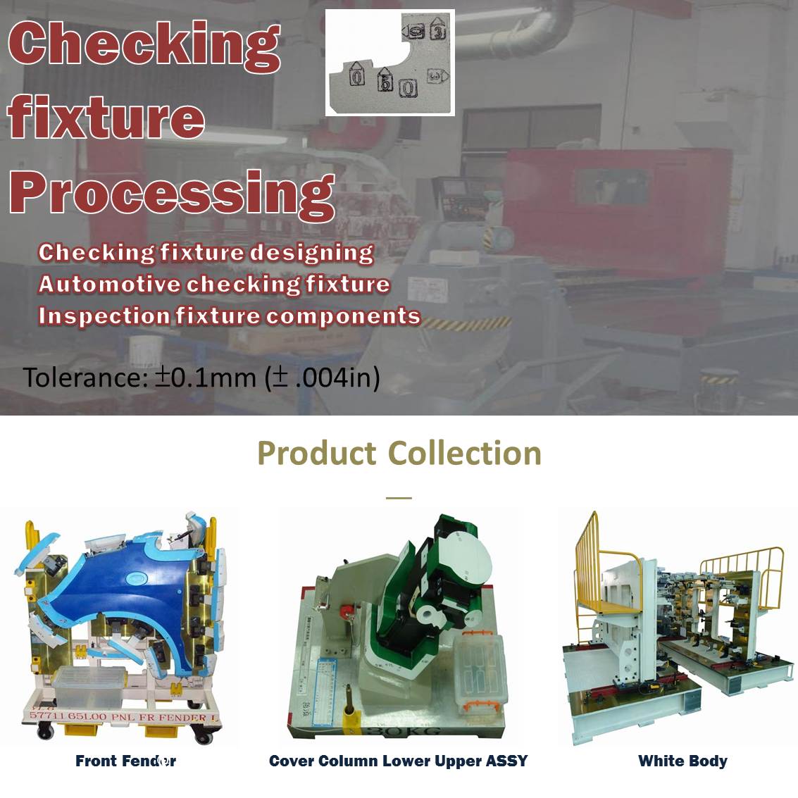 Rear Cover or Lamp Plastic Mould inspection jigs