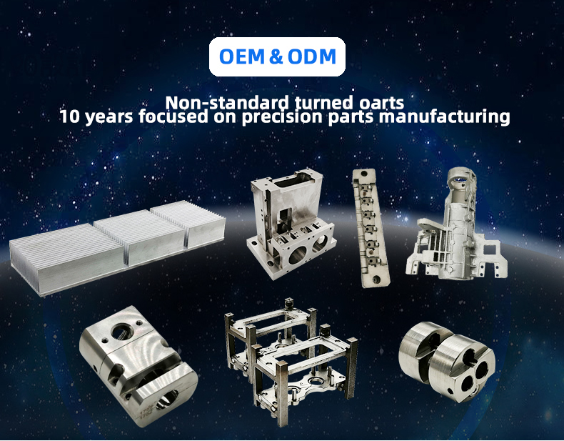 Custom  Harden mechanical parts Electric Drilling Aluminum machining Parts